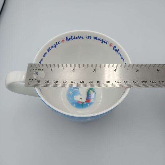 Portobello by Design Santa & Sleigh pulled by Unicorns 16 oz Believe in Magic - Picture 6 of 6